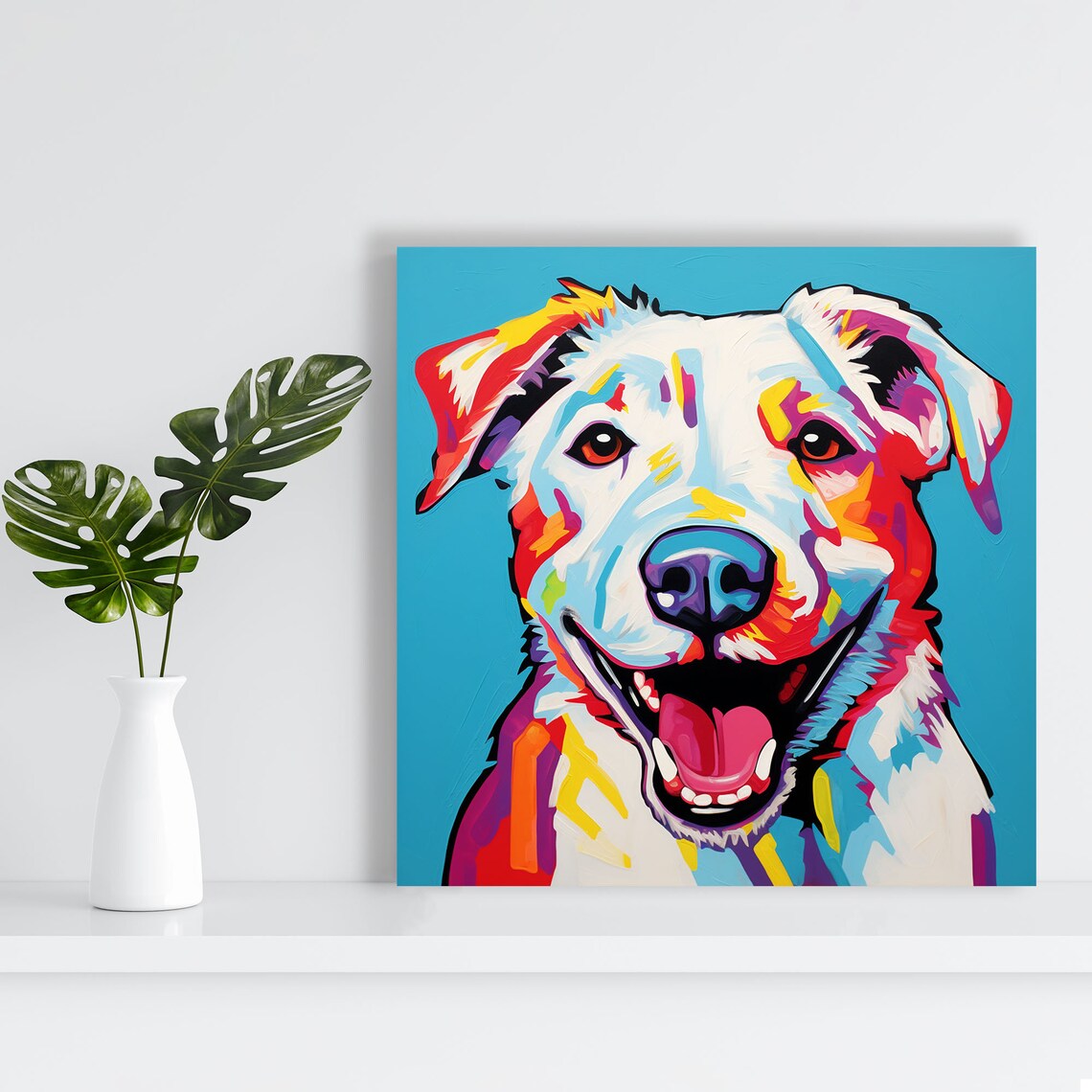 Dog Modern Art Print, Pet Decor for Living Room - Image 2