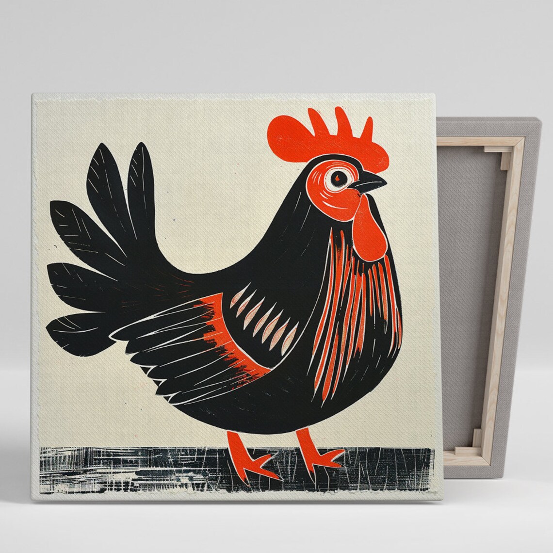 Rustic Rooster Weathervane, Farmhouse Wall Art Print
