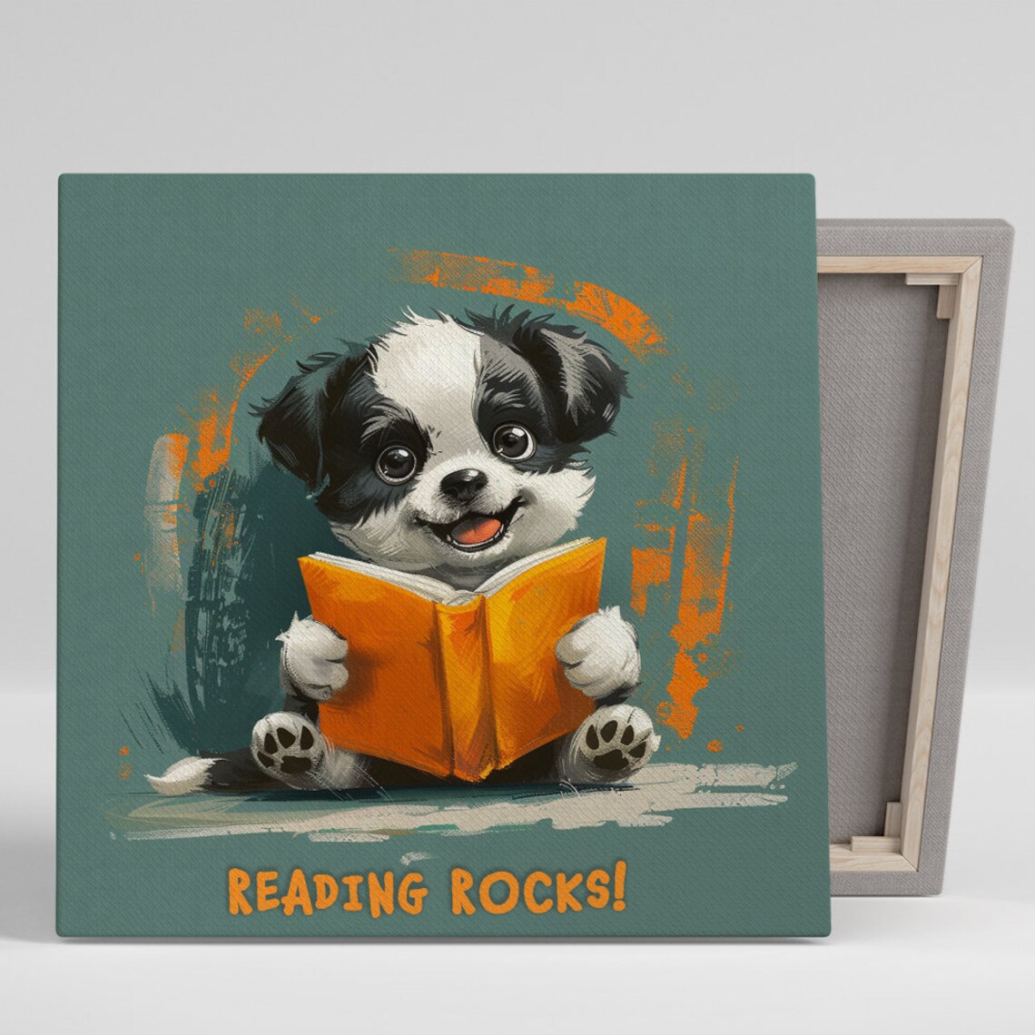 Puppy Art Print, Whimsical Contemporary Decor