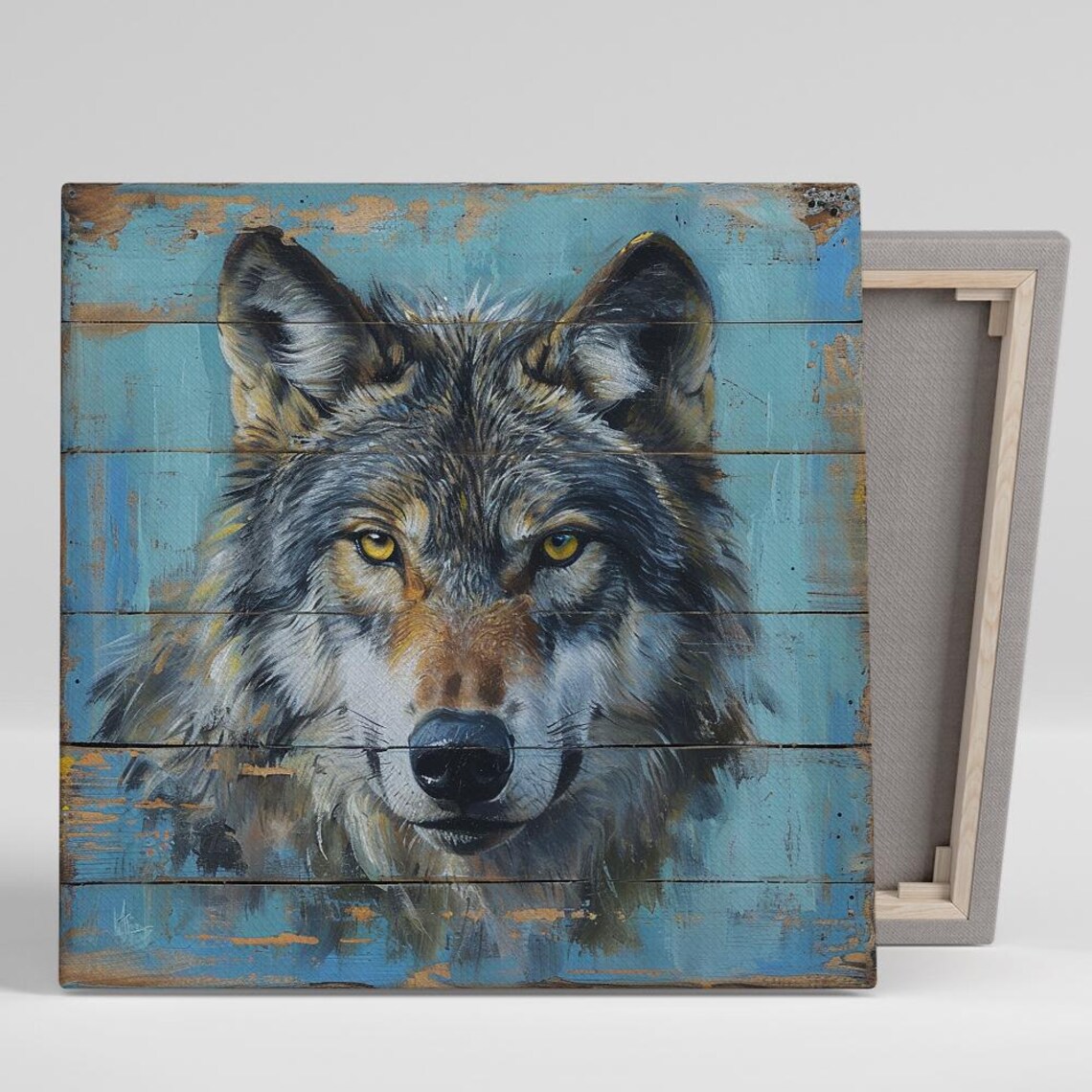 Wolf Wilderness Guardian, Modern Bohemian Art Print