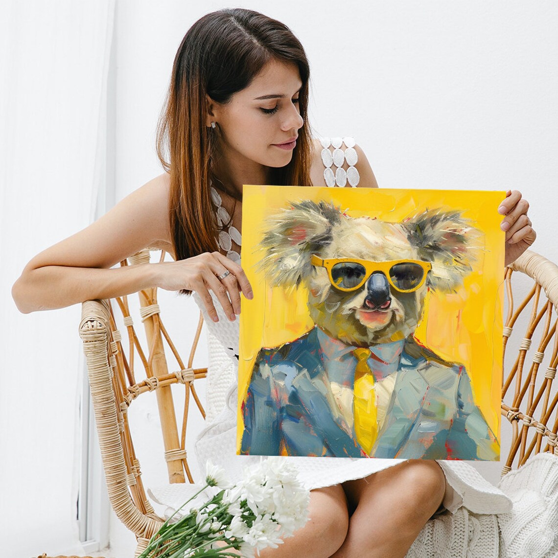 Koala Art Print, Whimsical Contemporary Decor - Image 3
