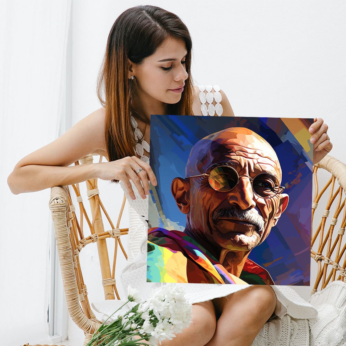 Gandhi Inspirational Wall Art Print, Motivational Decor - Image 5