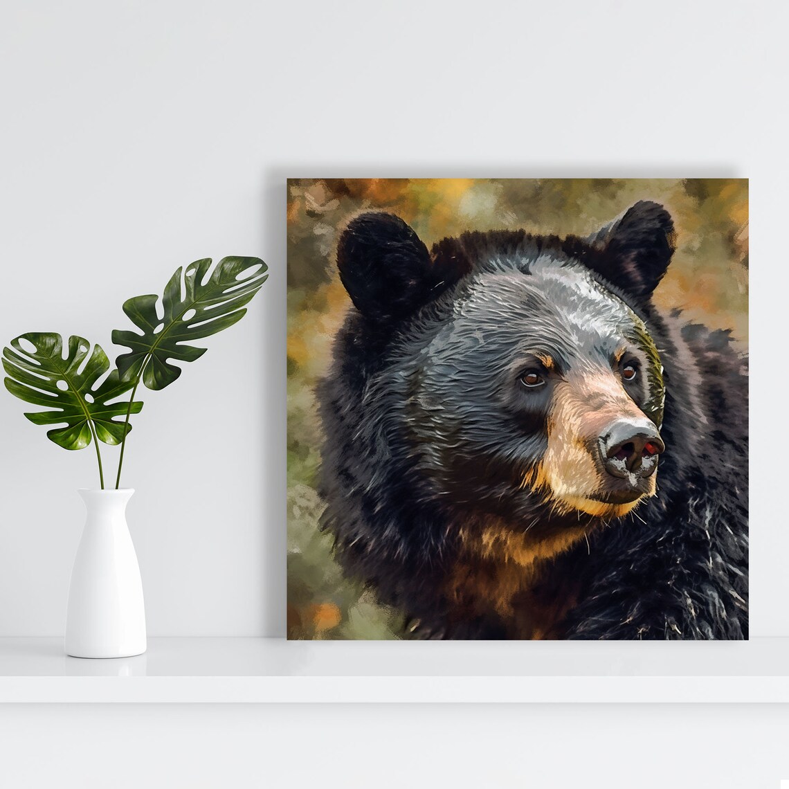 Black Bear Wall Art Print, Living Room and Kids Decor - Image 3