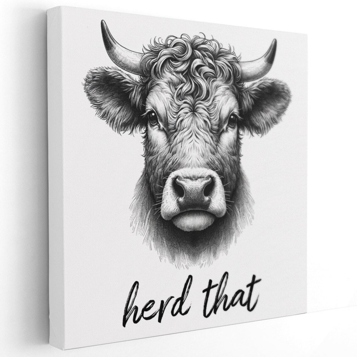 Highland Cow Bathroom Wall Art Print, Farm Animal Decor - Image 2