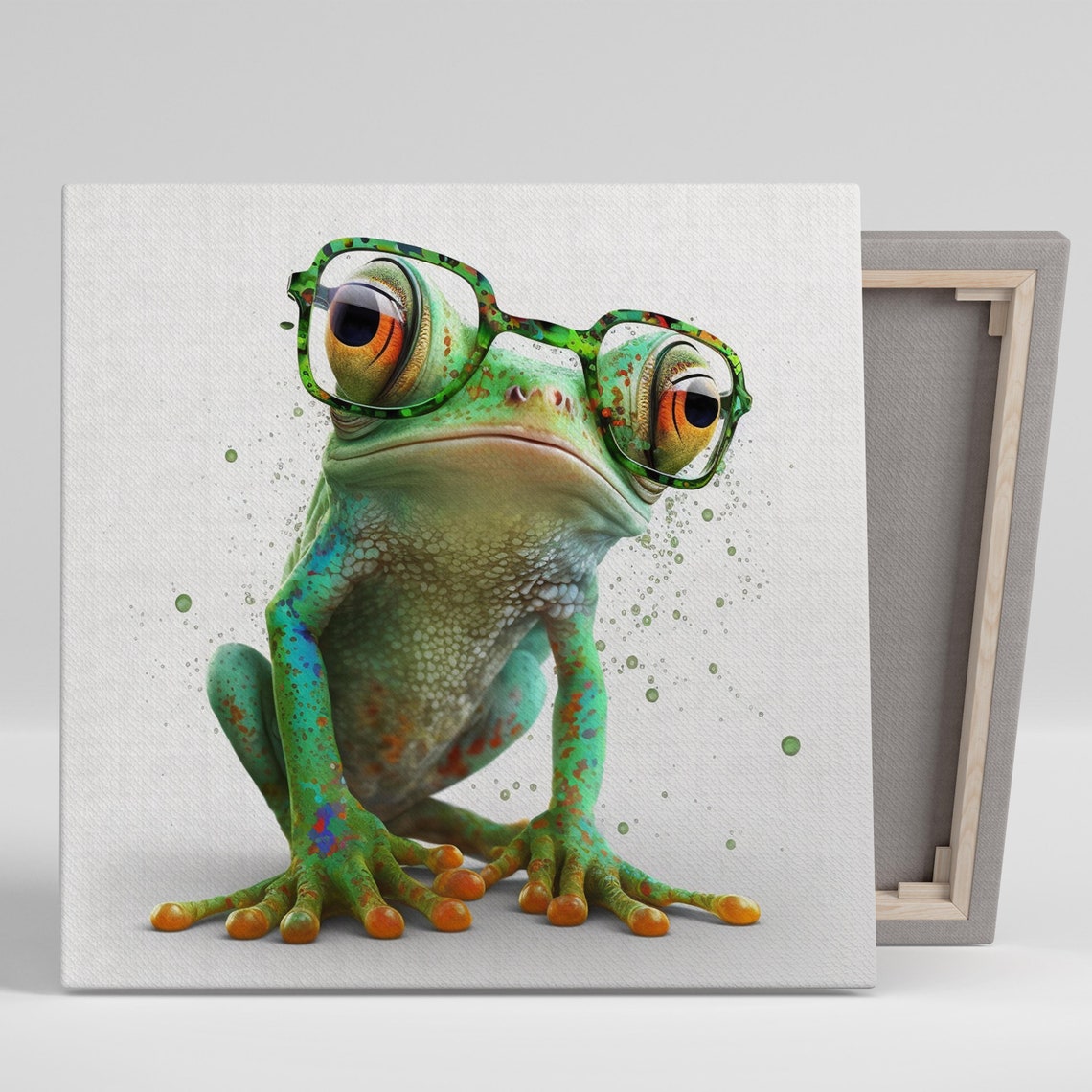 Froggy Abstract Wall Art, Home Decor