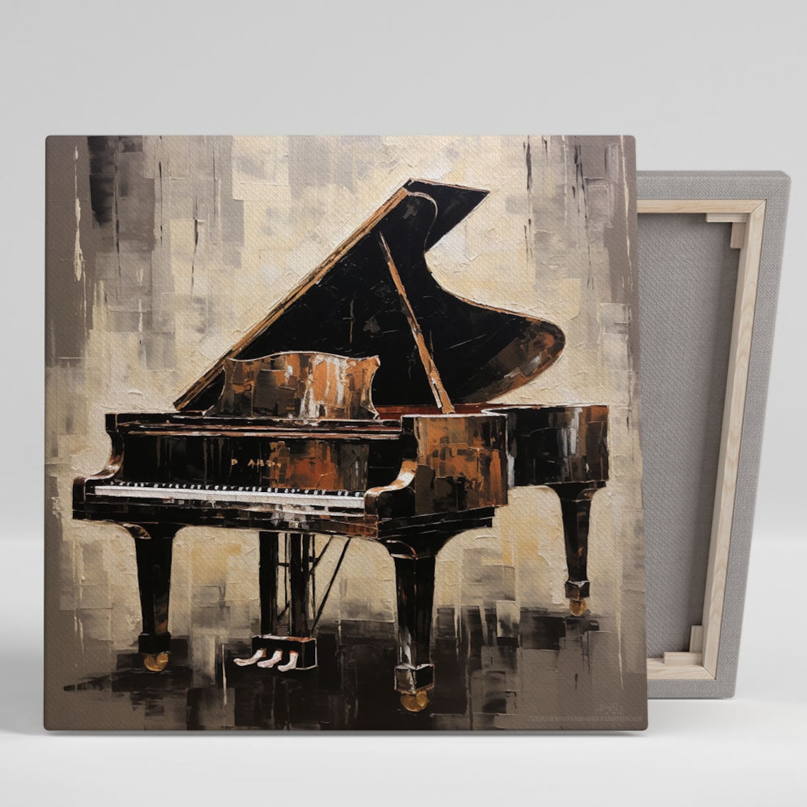 Grand Piano Wall Art Print, Modern Music Decor