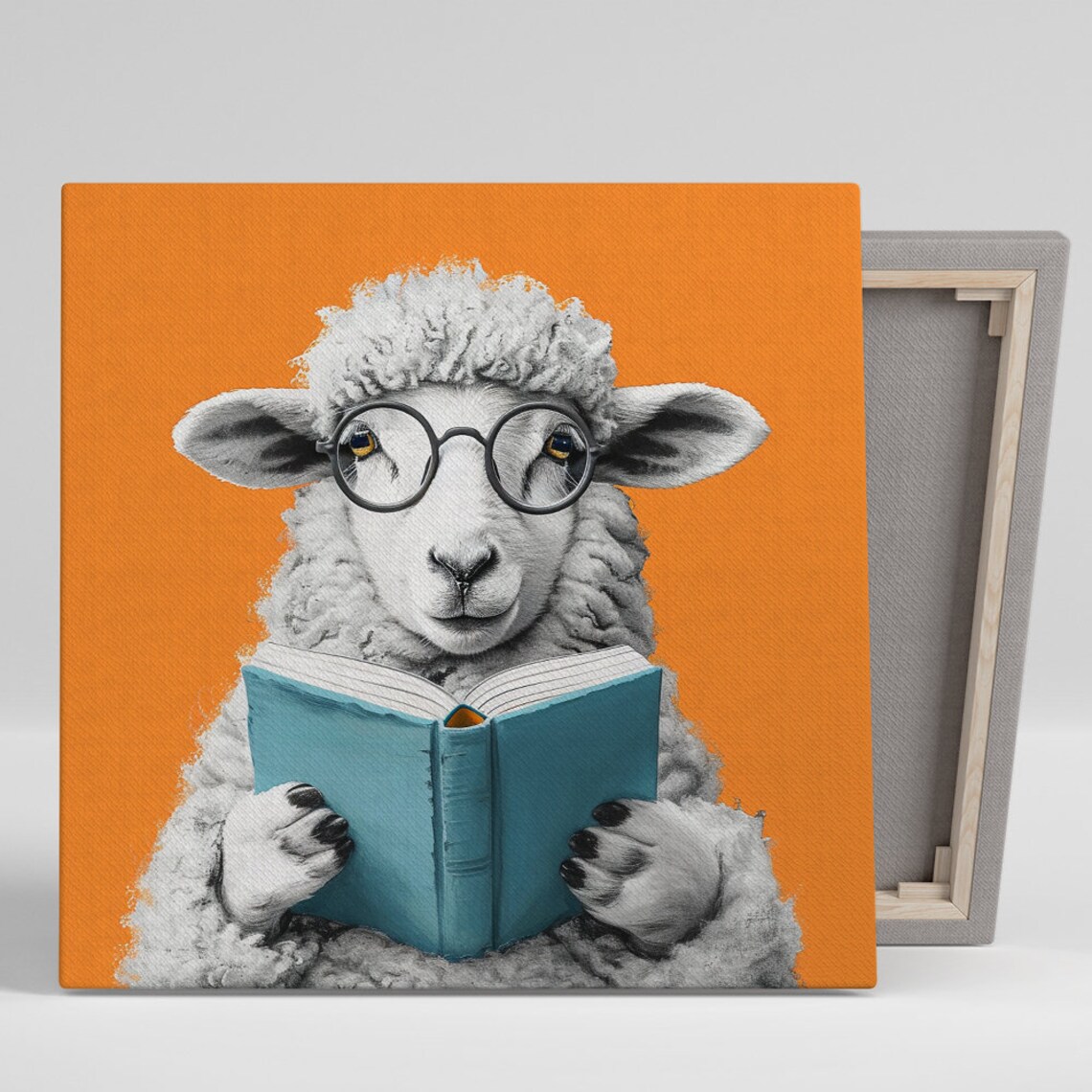 Sheep Whimsical Animal Poster, Contemporary Print