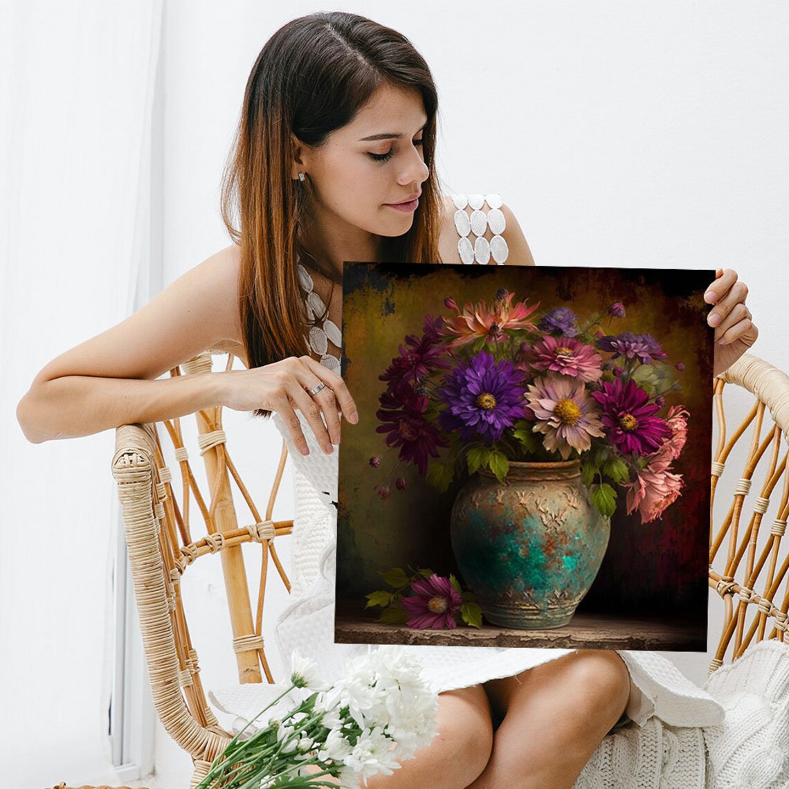 Flower in a Vase Floral Botanical Wall Art Print - Image 5