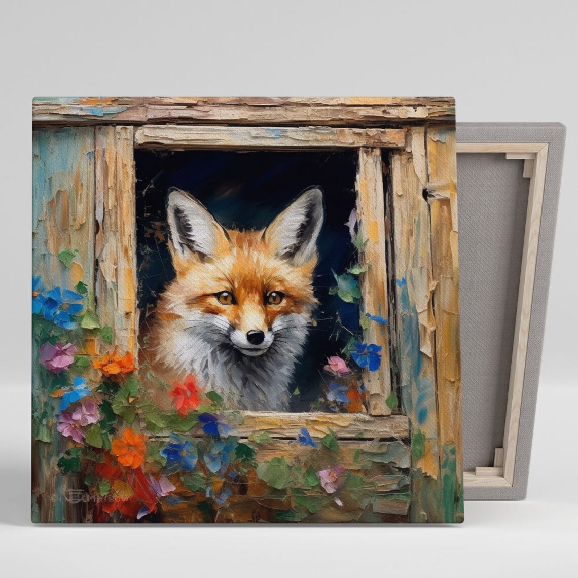Fox Wall Art Print for Living Room and Office
