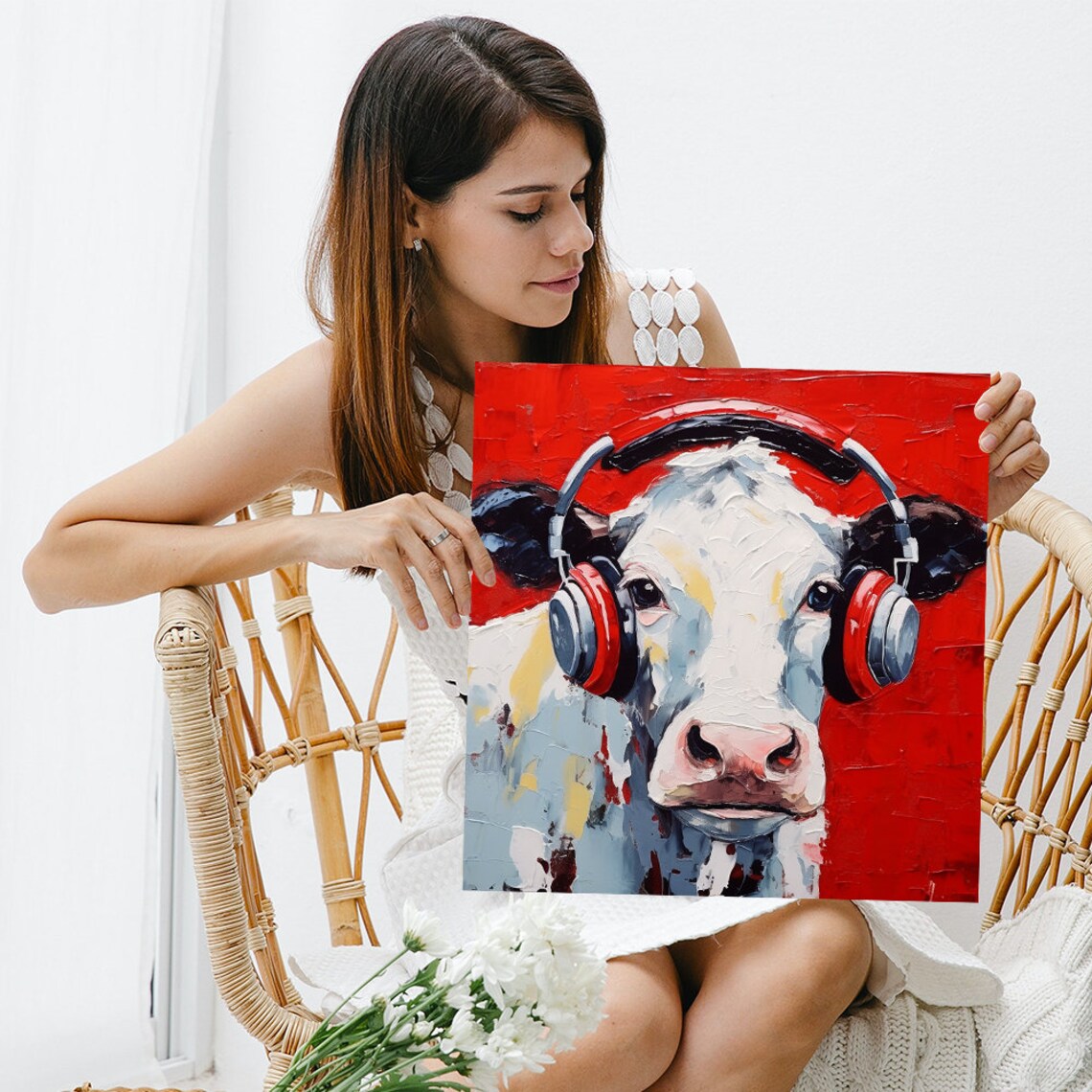Cow Pop Art Poster, Whimsical Kitchen Decor for Home - Image 3
