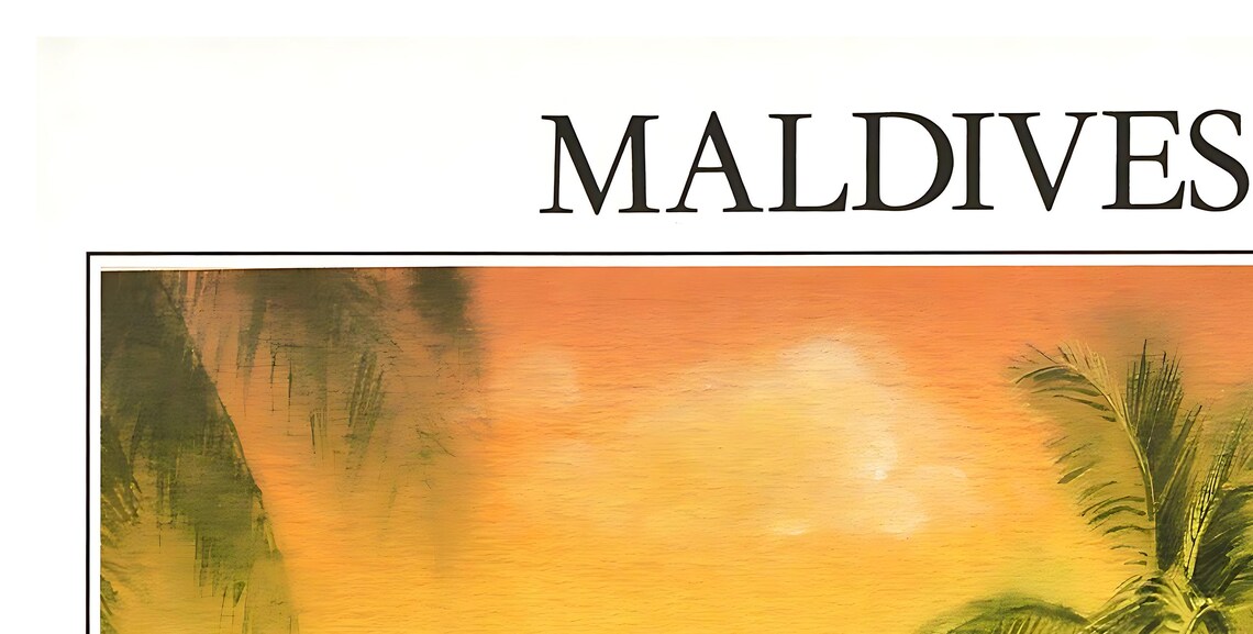 Maldives Travel Poster, Beach Decor Art Print - Image 2