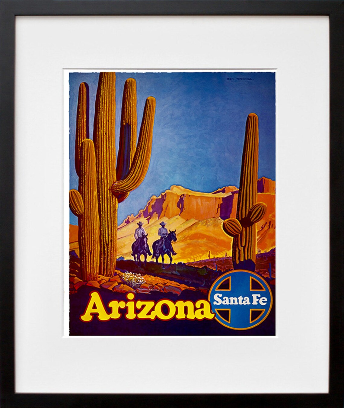 Arizona Art Print, Western Travel Poster - Image 2