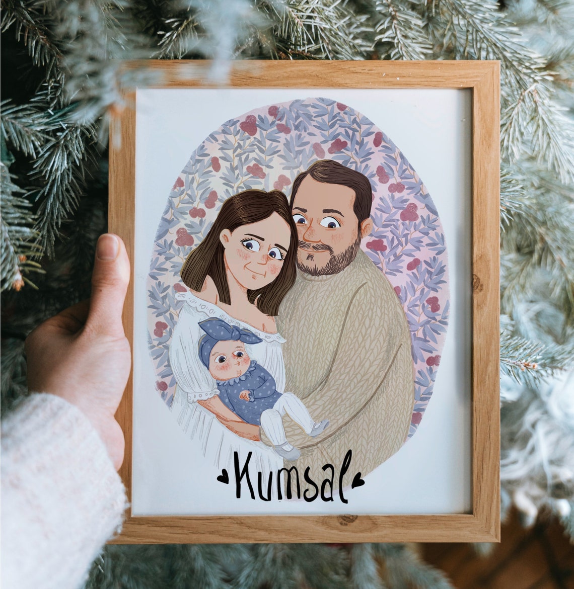 Personalized New Mother Portrait From Photo Art Print - Image 2
