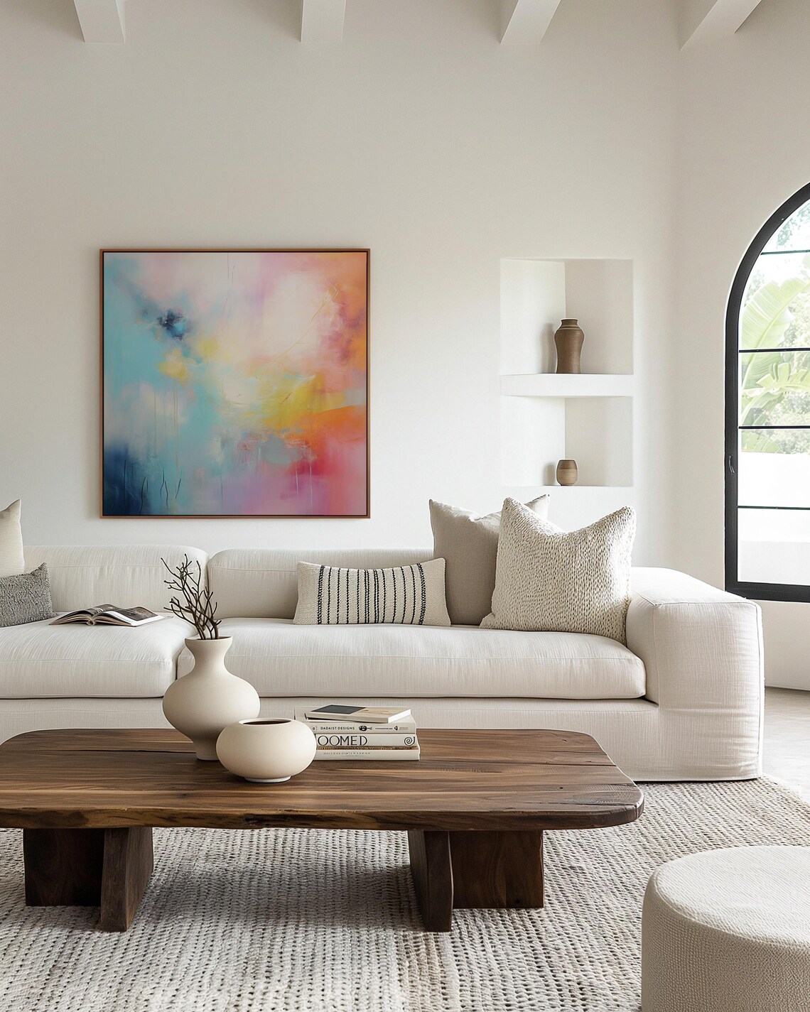 Art Colorful Modern Art Bright Colorful Art Prints Orange And Pink Large Wall Art Abstract Wall Art Minimalist Art 067 - Image 4