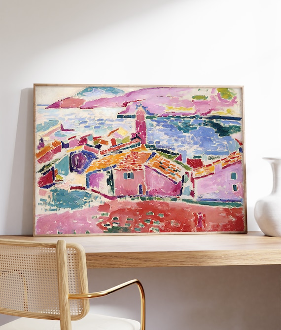 Henri Matisse View Of Collioure Colorful Harbor Fauvist Landscape Poster