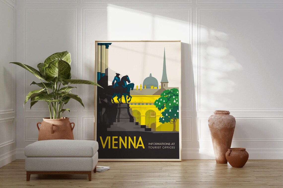 Vienna Minimalist Travel Poster, Modern Wall Print - Image 2