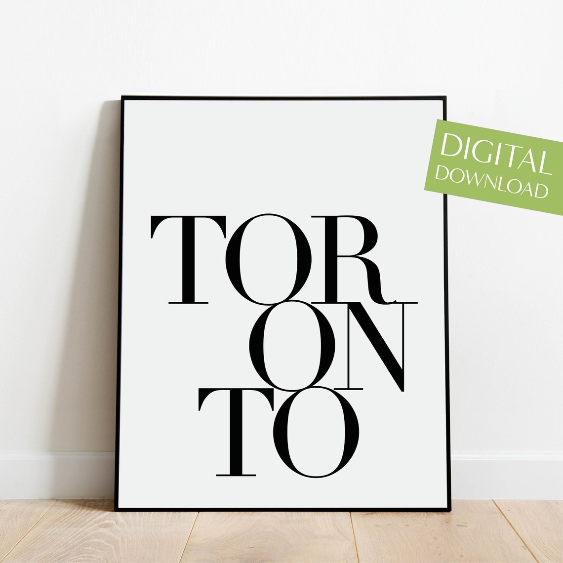 Toronto Serif Typography Poster Minimalist Canada City Wall Decor - Image 4