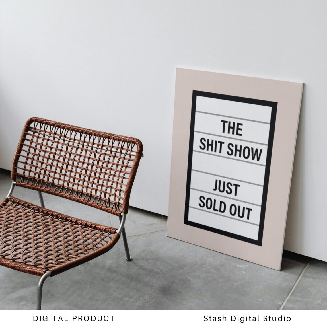 The Shit Show Just Sold Out Lightbox Marquee Sign Decor Poster - Image 4