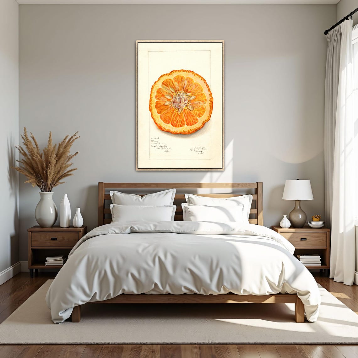 Dried Orange Slice Cross Section Vintage Citrus Botanical Art Poster - Image 4