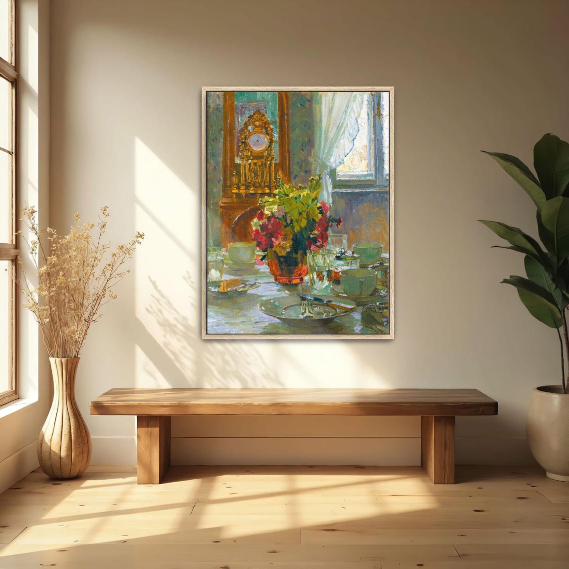Impressionist Breakfast Table Flowers Vintage Kitchen Art Poster - Image 5