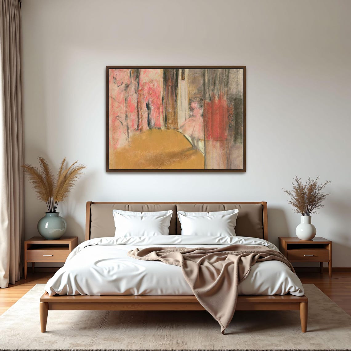 Pink Ballerina Backstage Dreamy Soft Pastel Abstract Dance Poster - Image 6