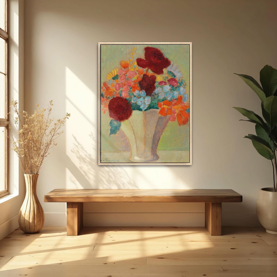 Jawlensky Vase of Colorful Flowers Expressionist Still Life Poster - Image 4