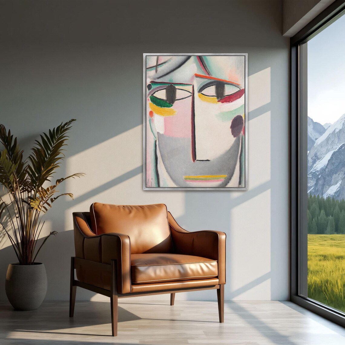 Alexej von Jawlensky Abstract Head Colorful Eyes Portrait Poster - Image 2