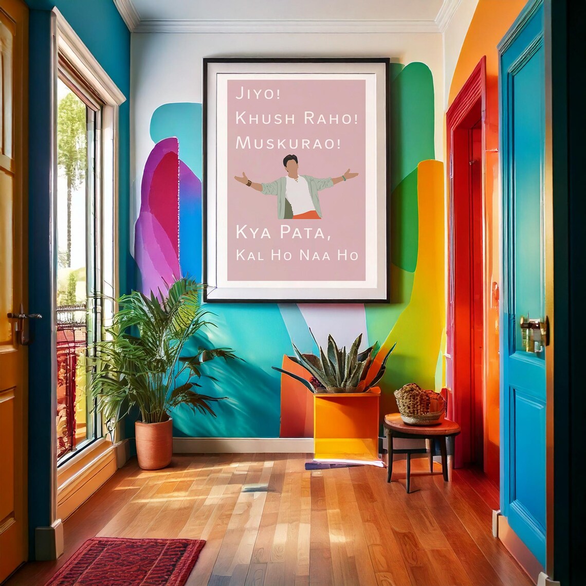 Shah Rukh Khan, Kal Ho Na Ho Quote Art Print - Image 4
