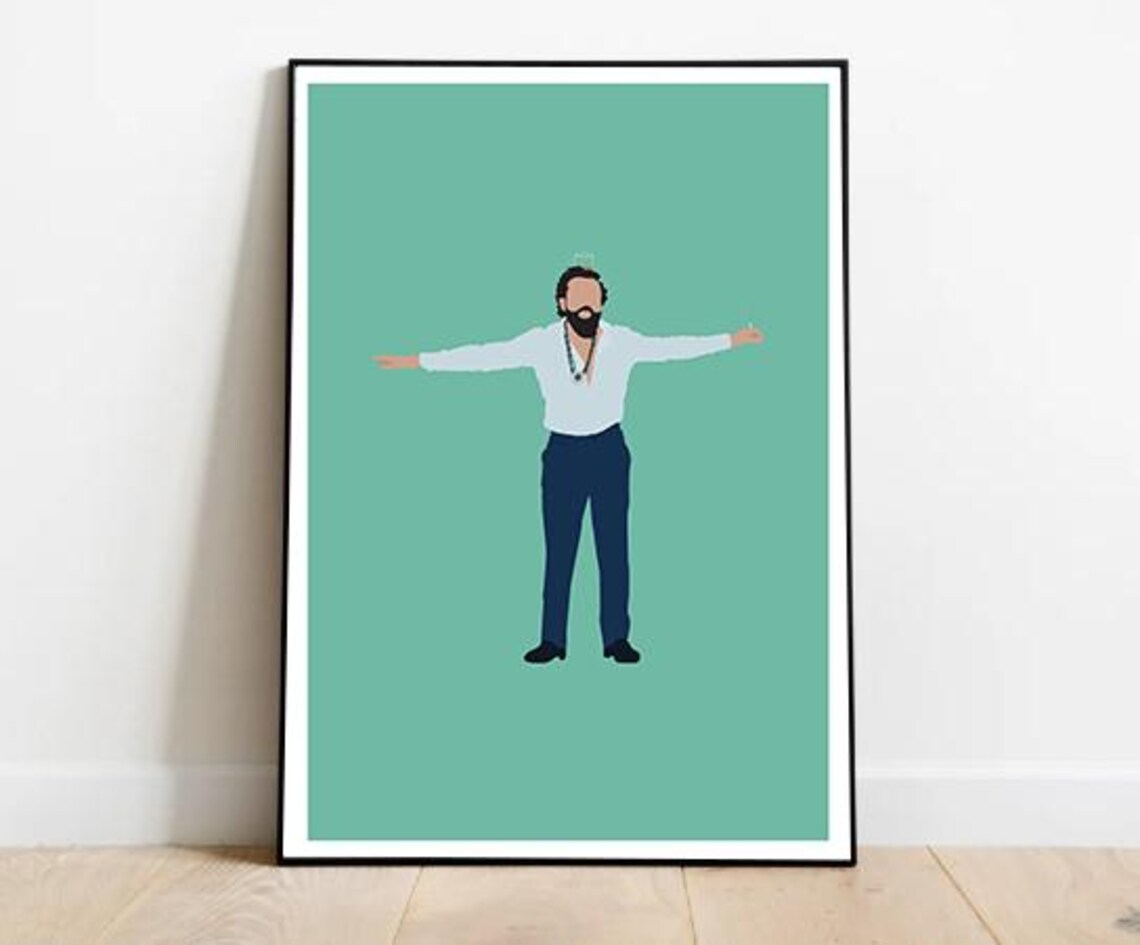 Bobby Deol Animal Movie Jamal Kudu Scene Minimalist Fan Art Poster