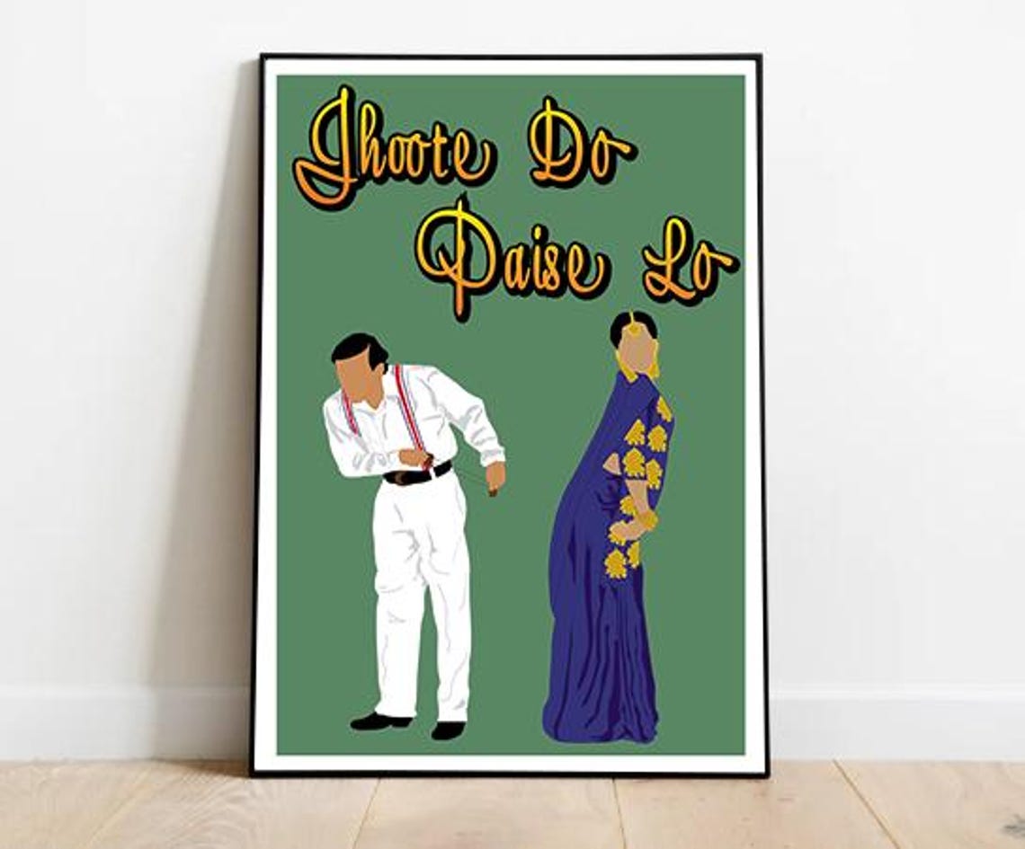 Joote Do Paise Lo, Bollywood Poster