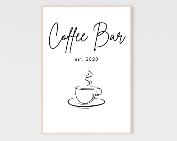 More Coffee Please Bar Print Sign Poster Decor Art Kitchen Prints