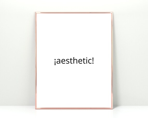 Aesthetic Minimalist Typography Poster Simple Black Quote Modern Wall Decor