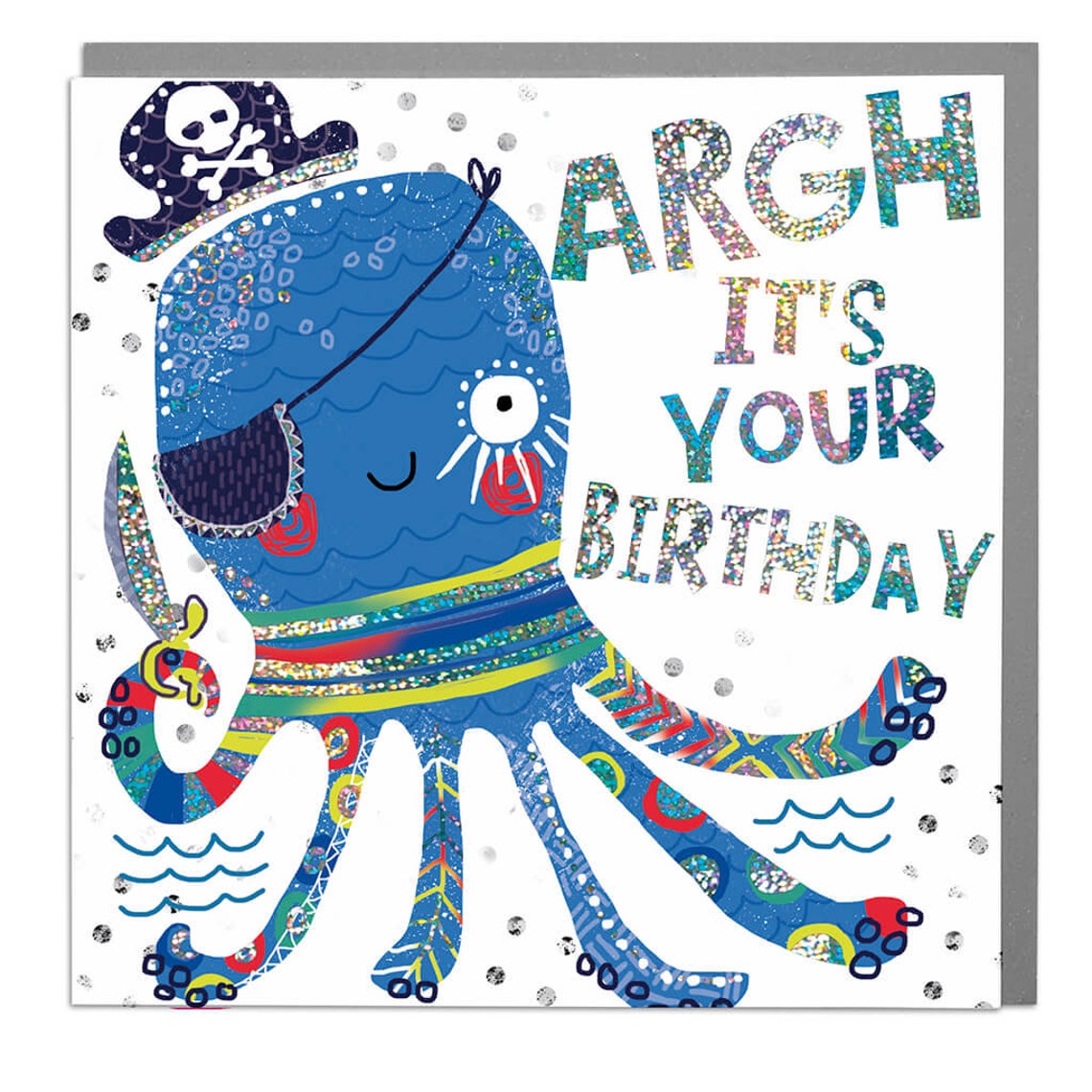 Happy Birthday Octopus Birthday Kids Card By Lola Design