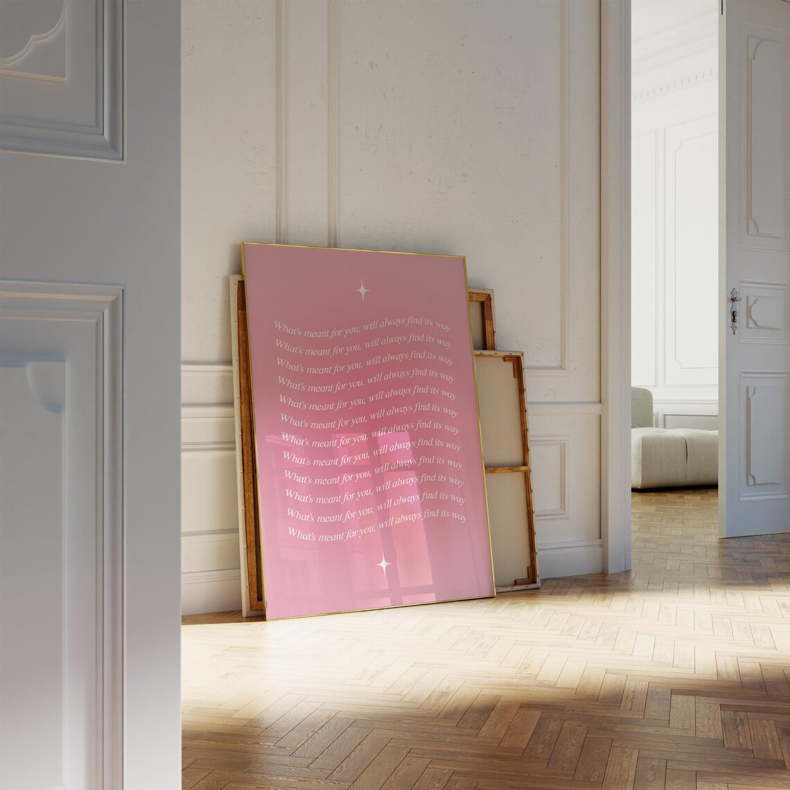 What's Meant For You Will Always Find Its Way Pink Aura Poster - Image 4