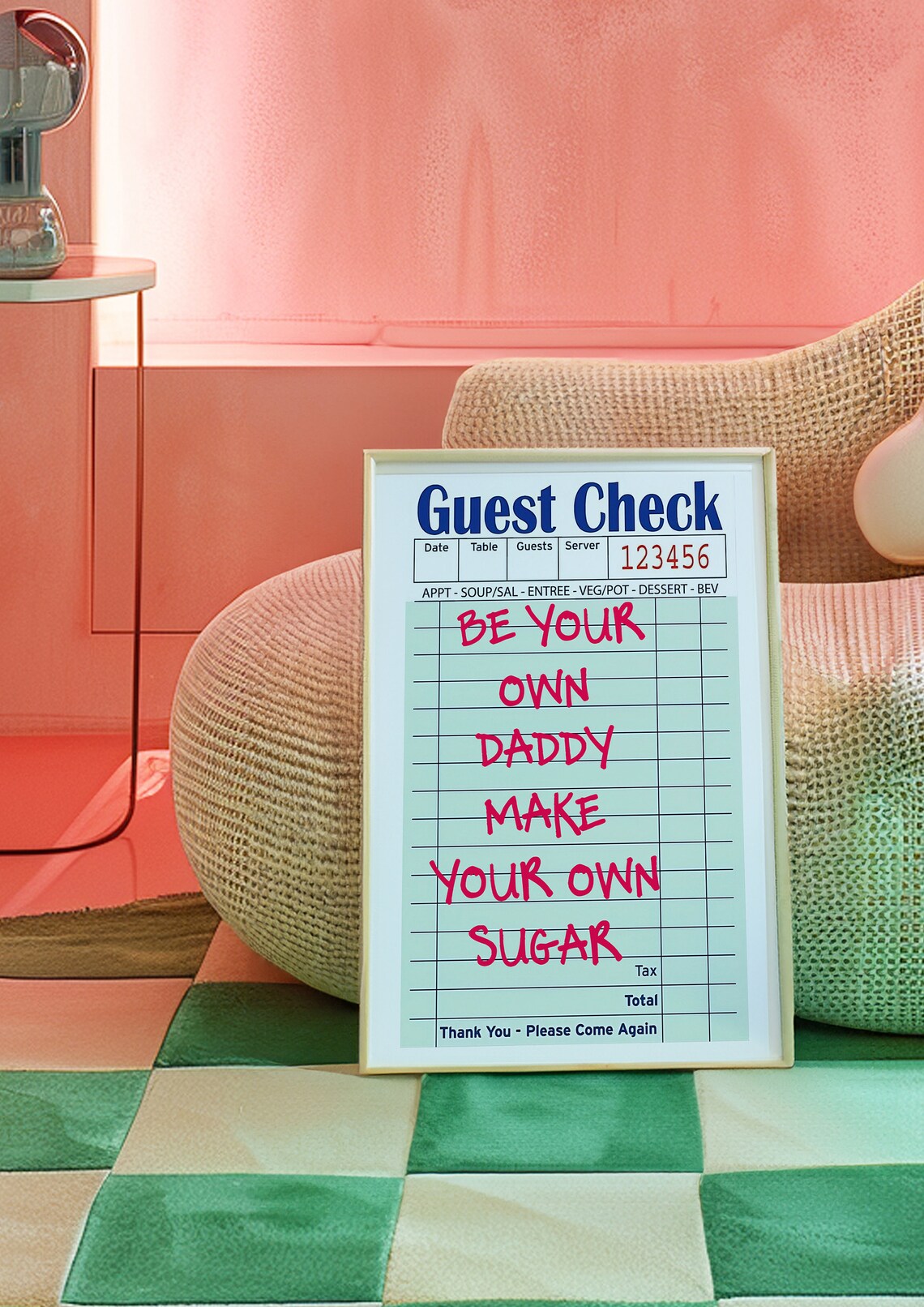 Be Your Own Daddy Feminist Magazine Cover Poster - Image 4