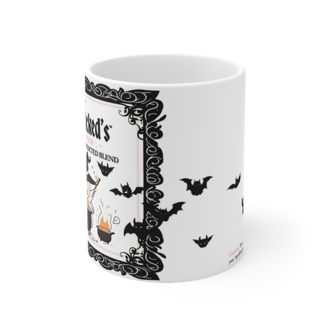 Cute Witch Bats Halloween Art Print - Image 2