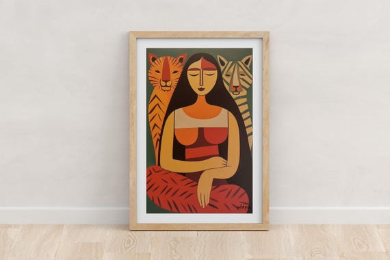 Tiger And Woman Art Print, Picasso