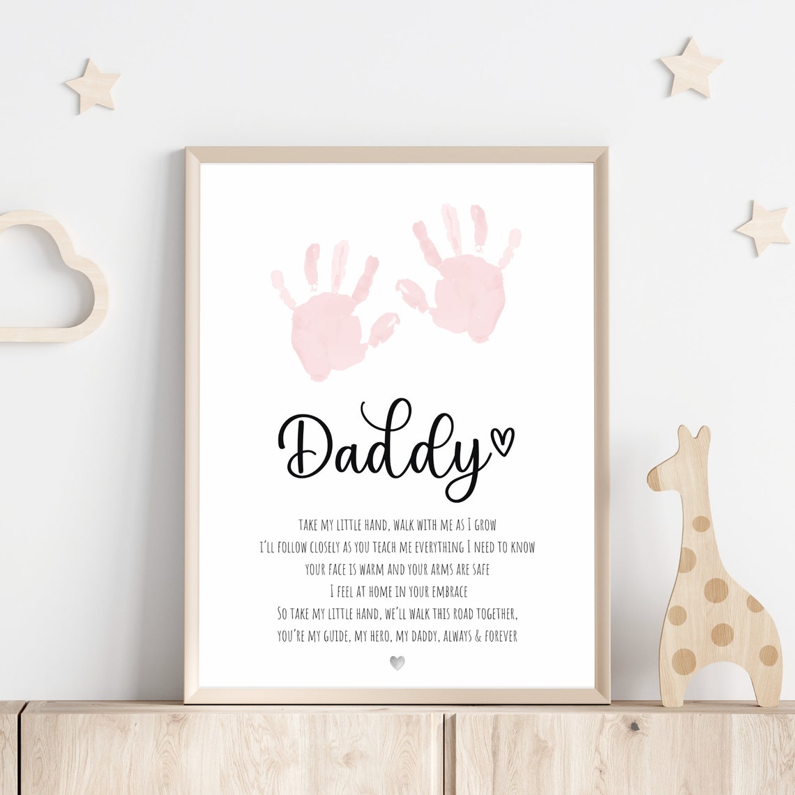 Daddy Handprint Poem, Father's Day Gift Print - Image 3