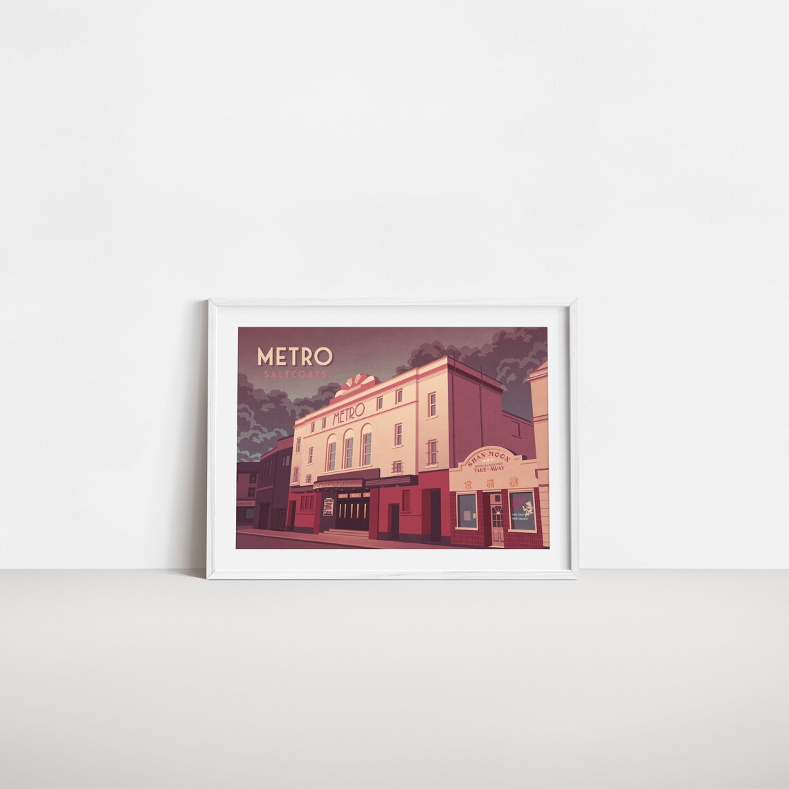 Metro Club Saltcoats Vintage Travel Poster, Scotland - Image 2