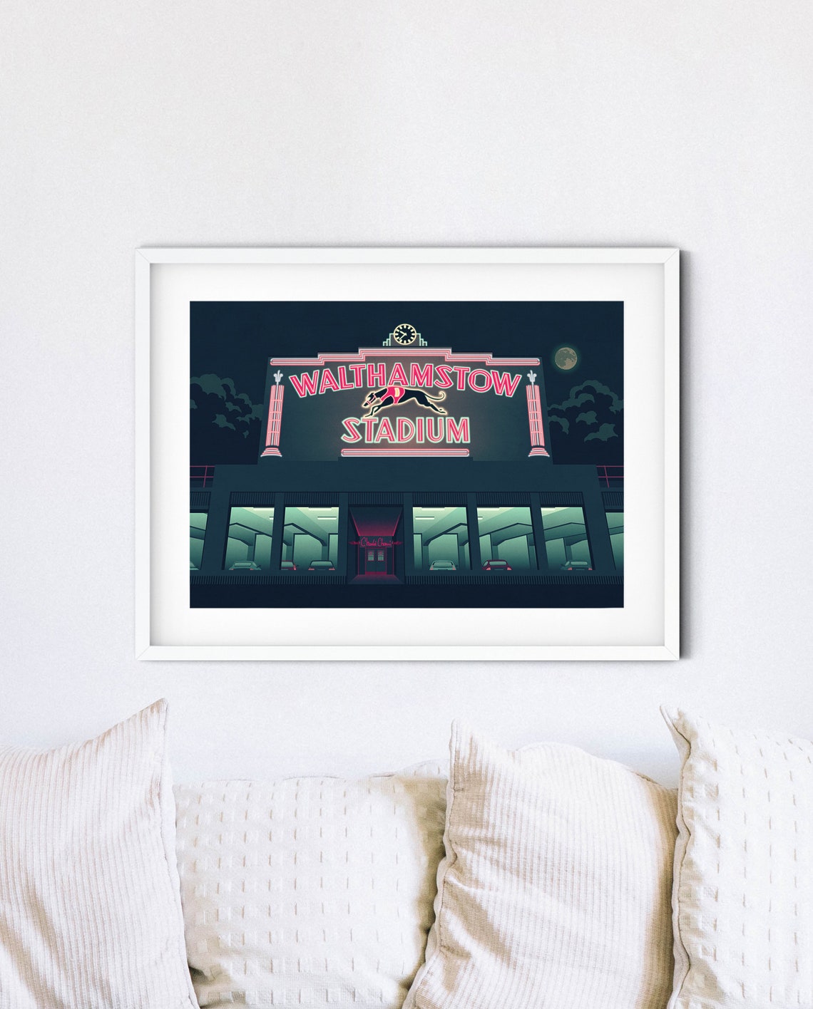 Walthamstow Stadium Neon Night Greyhound Racing London Poster - Image 4