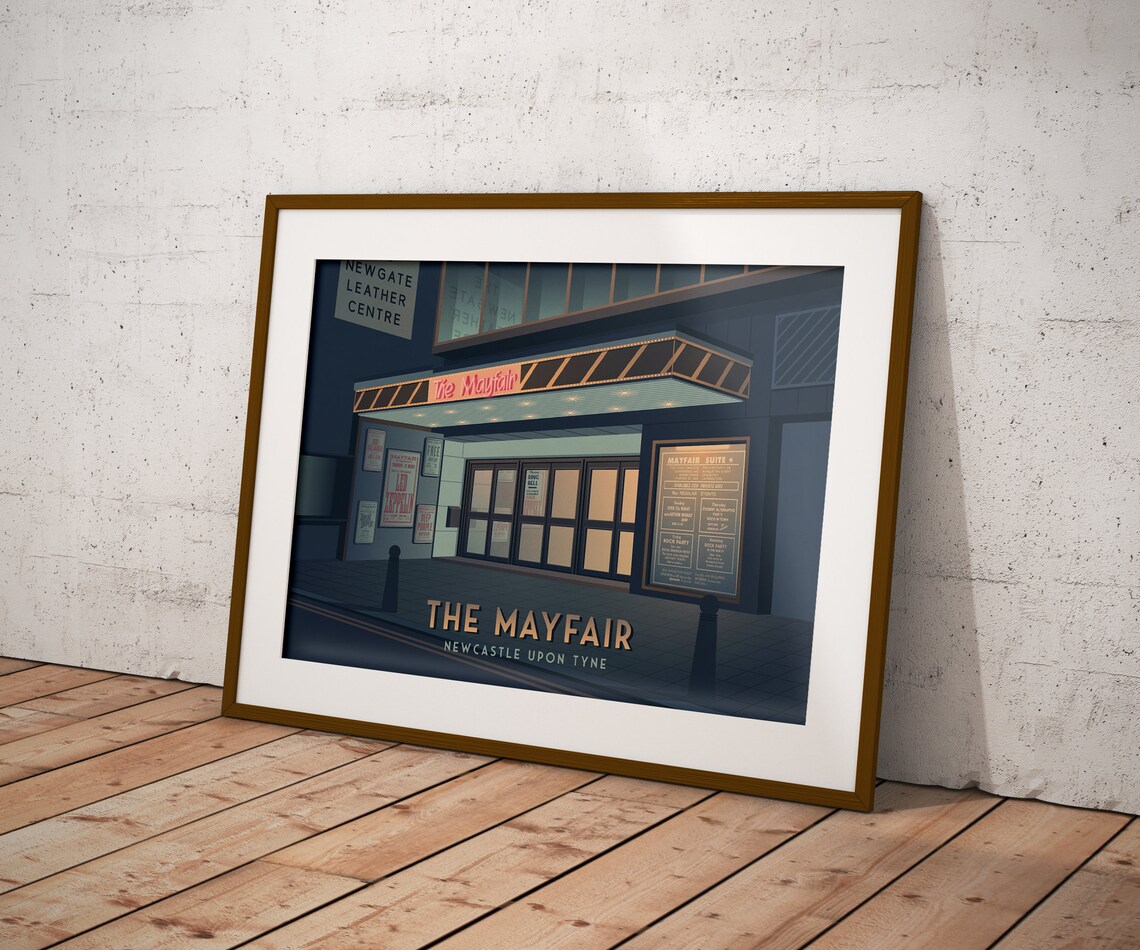The Mayfair Ballroom Newcastle Travel Poster - Image 3