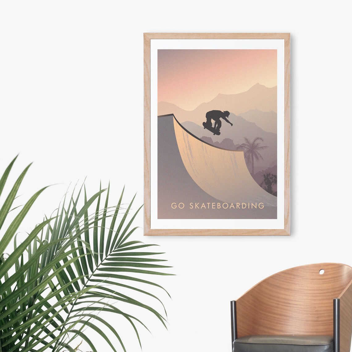 Go Skateboarding Retro Travel Poster, Extreme Sport - Image 3