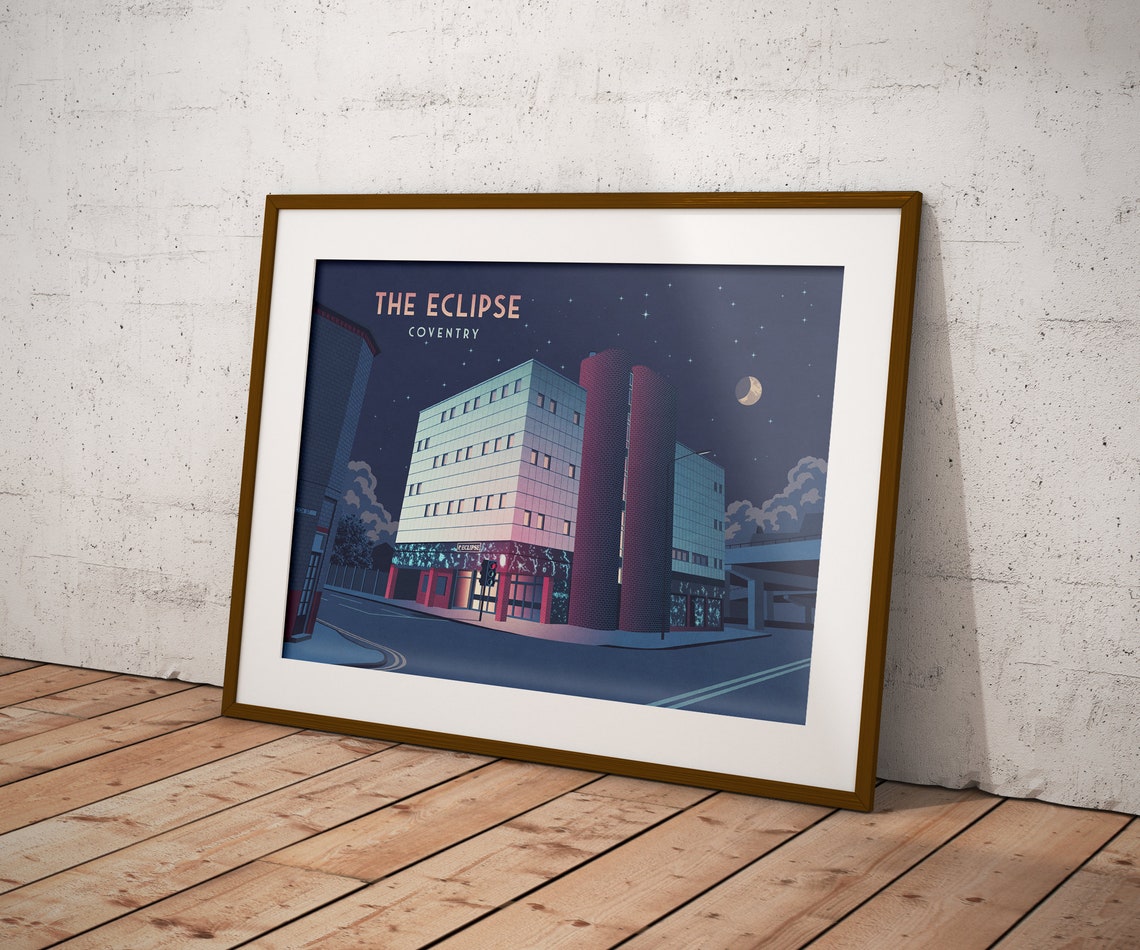 The Eclipse Coventry Nightclub Starry Night Music Venue Poster - Image 3