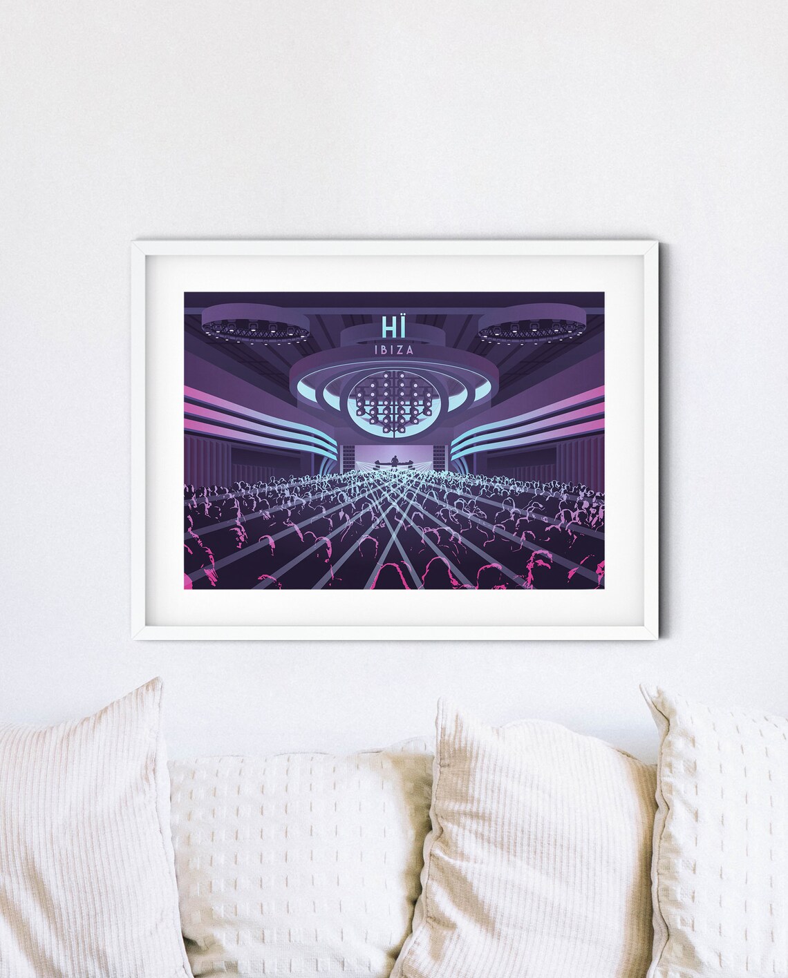 Ibiza Nightclub Travel Poster, Vintage Dance Music Club - Image 4