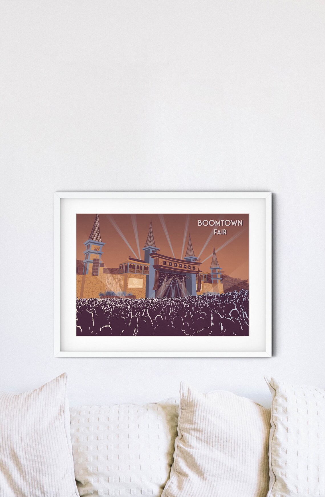 Boomtown Festival Poster, Winchester Hampshire Travel Poster - Image 4