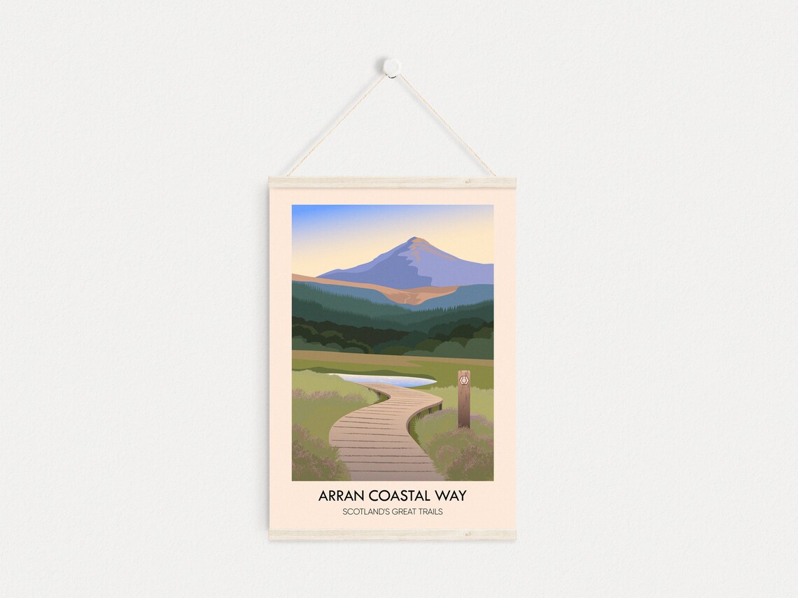 Arran Coastal Way Vintage Travel Poster, Isle Of Arran - Image 4