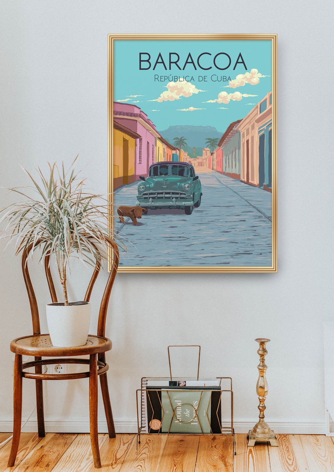 Baracoa Travel Poster Cuba Bay Of Honey Vintage Travel Poster Geely Cars Holiday Wall Art Cuban City Havana El Yunque Mountain Gift - Image 2