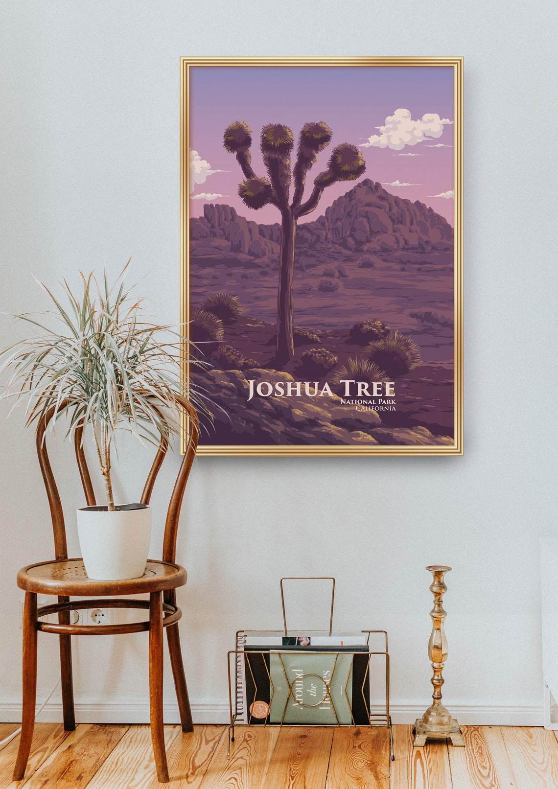 Joshua Tree National Park California Usa Travel Print Los Angeles Mojave Desert Palm Springs Vintage Travel Poster Retro Art Gift - Image 2