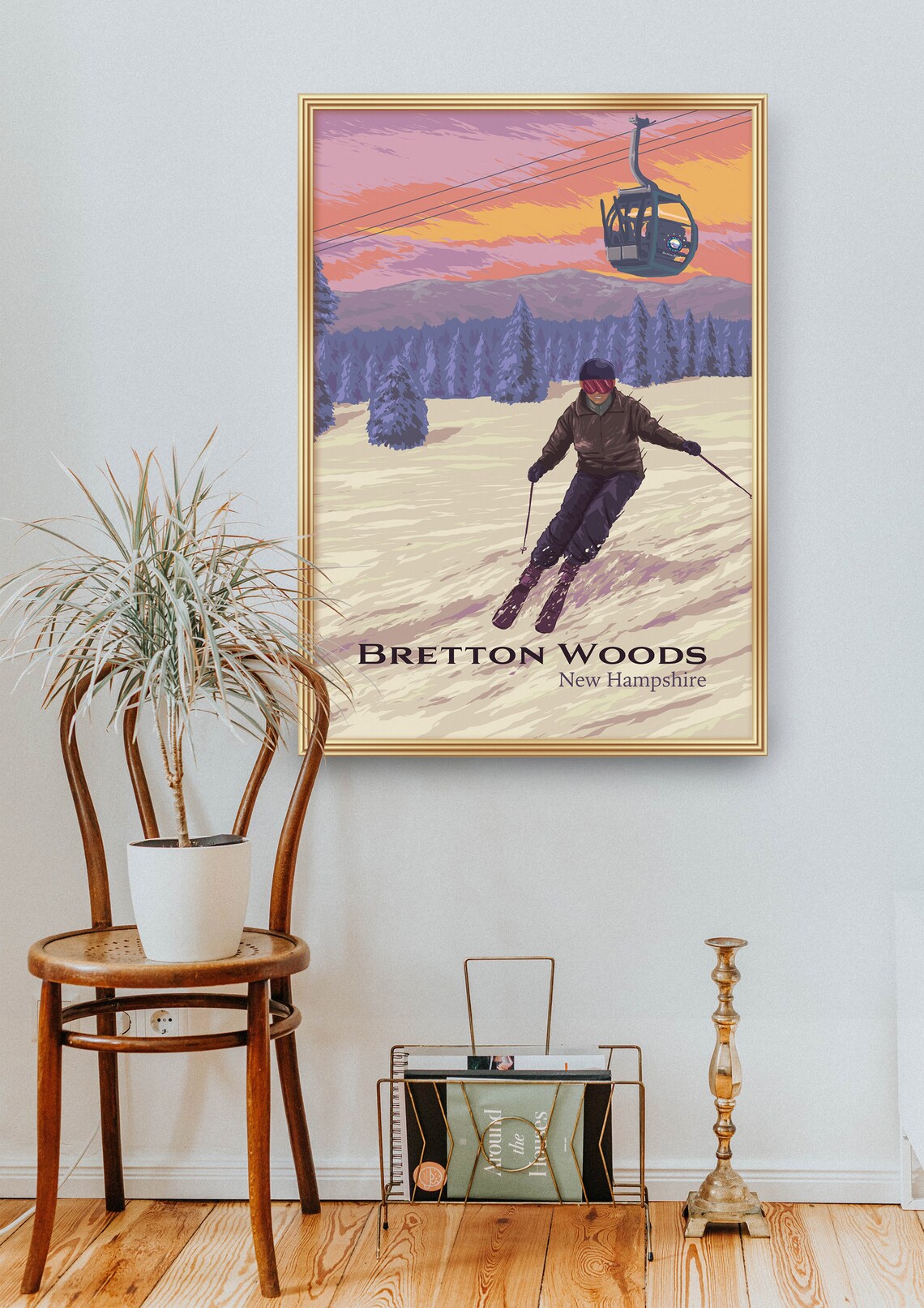 Bretton Woods Mountain Resort Travel Poster, New Hampshire - Image 2