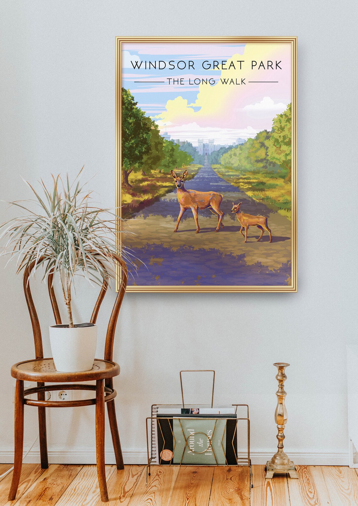 Windsor Great Park Vintage Travel Poster, Berkshire - Image 2